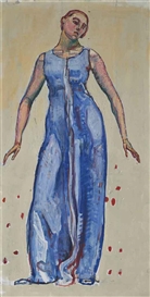 FIGUR ZU BLICK IN DIE UNENDLICHKEIT by Ferdinand Hodler